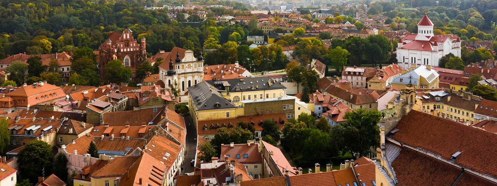 Miestas iš oro dronu